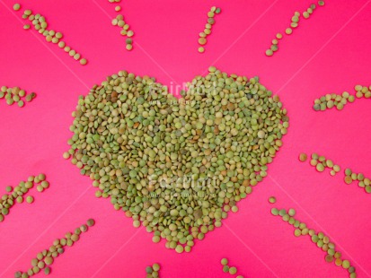 Fair Trade Photo Colour image, Food and alimentation, Heart, Horizontal, Lentils, Love, Peru, South America, Valentines day