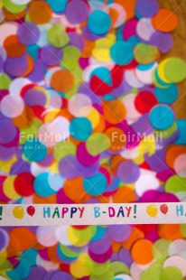 Fair Trade Photo Activity, Birthday, Celebrating, Colour image, Colourful, Confetti, Indoor, Letters, Multi-coloured, Peru, South America, Text, Vertical
