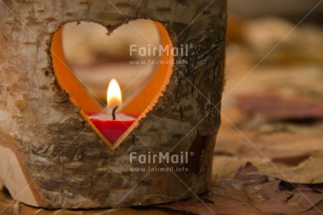 Fair Trade Photo Autumn, Candle, Colour image, Condolence-Sympathy, Flame, Heart, Horizontal, Leaf, Love, Peru, Seasons, South America