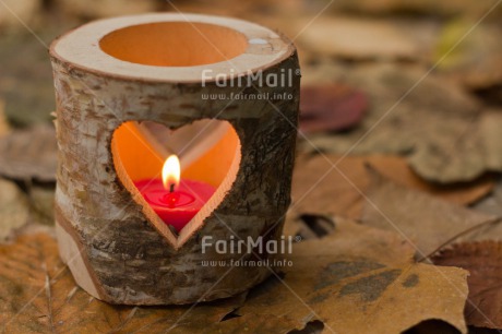 Fair Trade Photo Autumn, Candle, Colour image, Condolence-Sympathy, Flame, Heart, Horizontal, Leaf, Love, Peru, Seasons, South America
