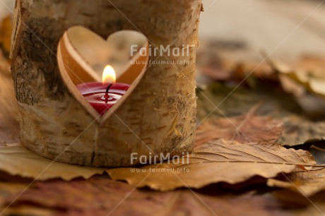 Fair Trade Photo Autumn, Candle, Condolence-Sympathy, Flame, Heart, Leaf, Love, Seasons, Thinking of you
