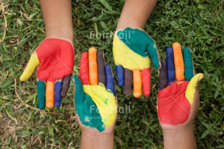 Fair Trade Photo Colour image, Colourful, Cooperation, Discrimination, Friendship, Hand, Horizontal, Peru, South America, Summer, Together, Tolerance, Values