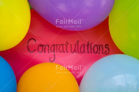 Fair Trade Photo Balloon, Birthday, Closeup, Colour image, Congratulations, Letter, Peru, South America