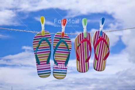 Fair Trade Photo Clouds, Colour image, Flipflop, Holiday, Horizontal, Love, Marriage, Outdoor, Peru, Sky, South America, Summer, Together, Travel, Washingline, Wedding