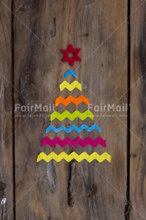 Fair Trade Photo Christmas, Colour image, Creativity, Peru, South America, Star, Tree, Vertical