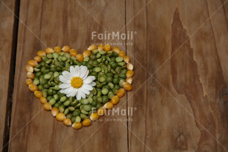 Fair Trade Photo Colour image, Food and alimentation, Heart, Horizontal, Lentils, Love, Marriage, Peru, South America, Valentines day, Wedding