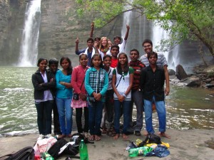 Elaine Cowen with the FairMail India team Elaine Cowen with the FairMail India team