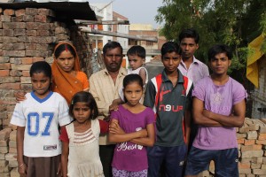 Chandra and his family in Nagwa Chandra and his family in Nagwa