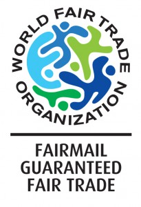 The Fair Trade label, soon to be found on the FairMail cards