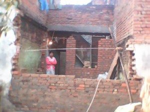 Sandhya's new home under construction