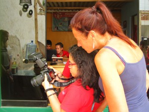 Angeles earning money while learning photography