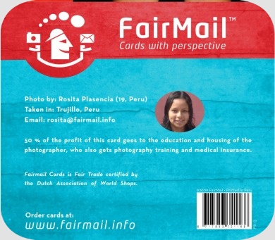 Fair Trade Photo Greeting Card Animals, Bird, Communication, Friendship, Funny Backside
