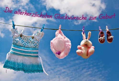 Fair Trade Photo Greeting Card Animals, Asia, Baby, Birth, Colour image, Cute, Horizontal, India, Low angle view, New baby, Rabbit, Shoe, Sky, Washingline