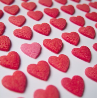 Fair Trade Photo Greeting Card Closeup, Colour image, Heart, Horizontal, Love, Peru, Pink, Red, South America, Studio, Valentines day, White