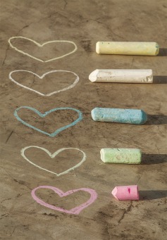 Fair Trade Photo Greeting Card Asia, Chalk, Colour image, Heart, India, Love, Marriage, Valentines day, Vertical, Wedding