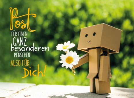 Fair Trade Photo Greeting Card Colour image, Daisy, Danboard, Flower, Friendship, Horizontal, Love, Sorry, Valentines day