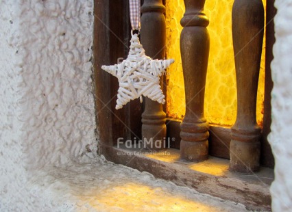Fair Trade Photo Christmas, Closeup, Colour image, Horizontal, Light, New Year, Peru, South America, Star, White, Window