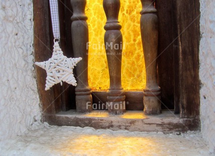 Fair Trade Photo Christmas, Closeup, Colour image, Horizontal, Light, New Year, Peru, South America, Star, White, Window