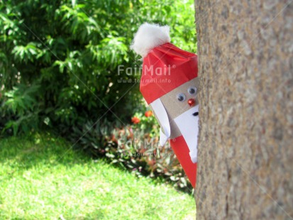 Fair Trade Photo Christmas, Colour image, Funny, Horizontal, Peru, Santaclaus, South America, Tree