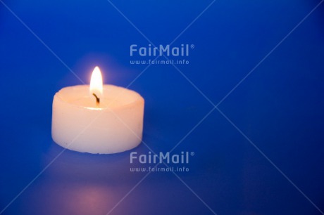 Fair Trade Photo Blue, Candle, Christmas, Closeup, Colour image, Condolence-Sympathy, Flame, Horizontal, Peru, Shooting style, South America, Studio