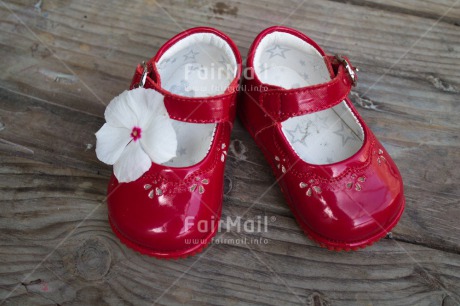 Fair Trade Photo Birth, Colour image, Flower, Horizontal, New baby, Peru, Red, Shoe, South America