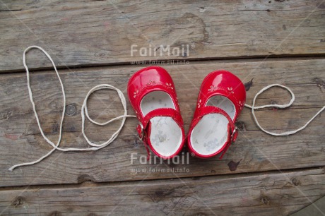 Fair Trade Photo Birth, Colour image, Horizontal, Letter, Love, New baby, Peru, Shoe, South America, Wood