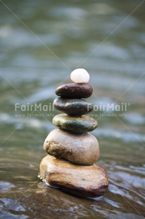 Fair Trade Photo Balance, Colour image, Condolence-Sympathy, Peru, River, South America, Spirituality, Stone, Thinking of you, Vertical, Water, Wellness