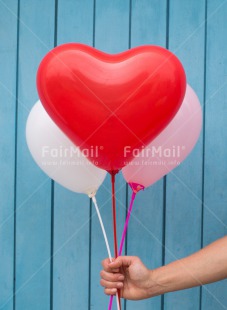 Fair Trade Photo Balloon, Colour image, Heart, Love, One girl, People, Peru, Red, South America, Valentines day, Vertical