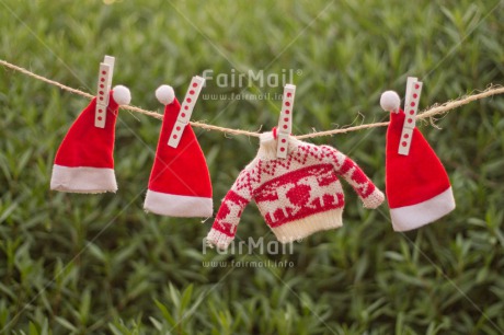 Fair Trade Photo Christmas, Colour image, Hat, Horizontal, Peru, Red, Reindeer, South America, White