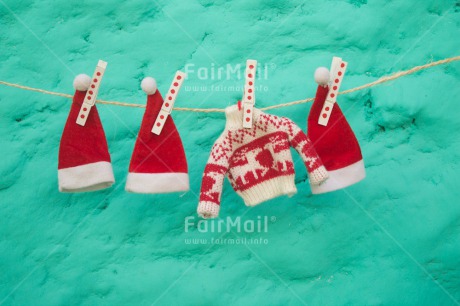 Fair Trade Photo Christmas, Colour image, Hat, Horizontal, Peru, Red, Reindeer, South America, White