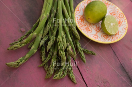 Fair Trade Photo Artistique, Asparagus, Colour image, Food and alimentation, Fruits, Green, Health, Horizontal, Lemon, Peru, South America, Wellness