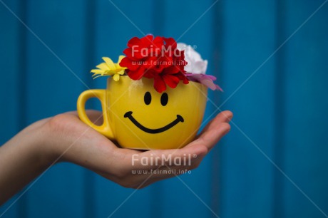 Fair Trade Photo Activity, Colour image, Cup, Flower, Friendship, Giving, Hand, Horizontal, Mothers day, Peru, Smile, South America, Thank you