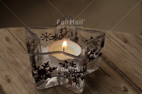 Fair Trade Photo Candle, Christmas, Colour image, Flame, Horizontal, Peru, South America, Star