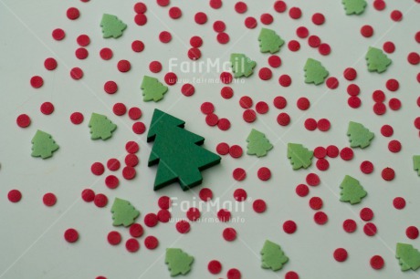 Fair Trade Photo Christmas, Colour image, Green, Horizontal, Peru, Red, South America, Sweets, Tree, White