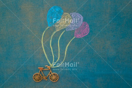 Fair Trade Photo Activity, Balloon, Bicycle, Blue, Chalk, Colour image, Emotions, Happiness, Holiday, Horizontal, Moving, Multi-coloured, Peru, Seasons, South America, Summer, Transport, Travelling