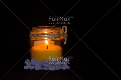 Fair Trade Photo Candle, Colour image, Condolence-Sympathy, Flame, Flowers, Horizontal, Indoor, Light, Night, Peru, Purple, South America, Yellow