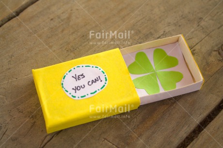 Fair Trade Photo Box, Clover, Colour image, Exams, Gift, Good luck, Green, Heart, Horizontal, Indoor, New Job, Peru, South America, Yellow