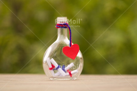 Fair Trade Photo Blue, Colour image, Fathers day, Glass, Green, Heart, Horizontal, Letter, Love, Message, Mothers day, Nature, Peru, Red, South America, Table, Valentines day