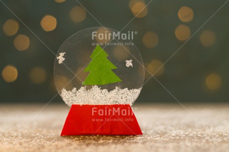 Fair Trade Photo Christmas, Colour image, Globe, Horizontal, Indoor, Light, Peru, Red, Seasons, Snow, South America, Table, Tree, Winter