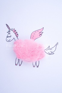 Fair Trade Photo Activity, Colour image, Cotton, Creativity, Dreaming, Flying, Friendship, Peace, Peru, Pink, South America, Sweets, Unicorn, Vertical