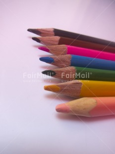 Fair Trade Photo Colour image, Education, Exams, Indoor, Multi-coloured, Pencil, Peru, School, South America, Tabletop, Vertical