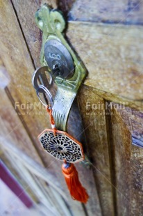 Fair Trade Photo Colour image, Door, Key, New home, Peru, South America, Vertical