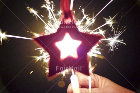 Fair Trade Photo Christmas, Colour image, Firework, Hand, Horizontal, Indoor, Light, Peru, South America, Star