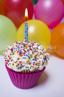 Fair Trade Photo Balloon, Birthday, Cake, Candle, Colour image, Colourful, Day, Horizontal, Indoor, Invitation, Multi-coloured, Party, Peru, South America, Studio, Tabletop