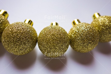 Fair Trade Photo Christmas, Christmas ball, Colour image, Gold, Horizontal, Indoor, Low angle view, Peru, South America, Studio, White