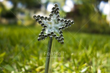 Fair Trade Photo Christmas, Colour image, Day, Grass, Green, Horizontal, New Year, Outdoor, Peru, Silver, South America, Star