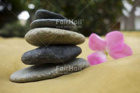 Fair Trade Photo Balance, Colour image, Day, Flower, Horizontal, Outdoor, Peru, Pink, South America, Spirituality, Stone, Wellness