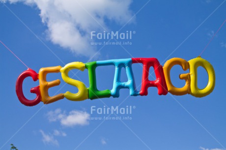 Fair Trade Photo Balloon, Clouds, Colour image, Colourful, Congratulations, Day, Exams, Graduation, Horizontal, Letter, Outdoor, Party, Peru, Seasons, Sky, South America, Summer