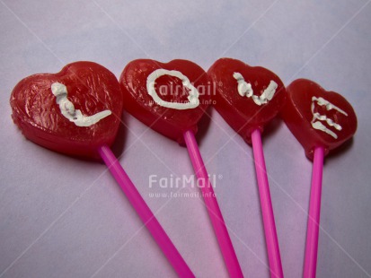 Fair Trade Photo Closeup, Colour image, Heart, Horizontal, Lollipop, Love, Peru, Pink, Red, South America, Studio, Valentines day