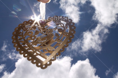 Fair Trade Photo Clouds, Day, Gold, Heart, Horizontal, Light, Love, Outdoor, Peru, Sky, South America, Summer, Valentines day